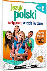 J�zyk polski. Karty pracy w szkole i w domu - klasa 5